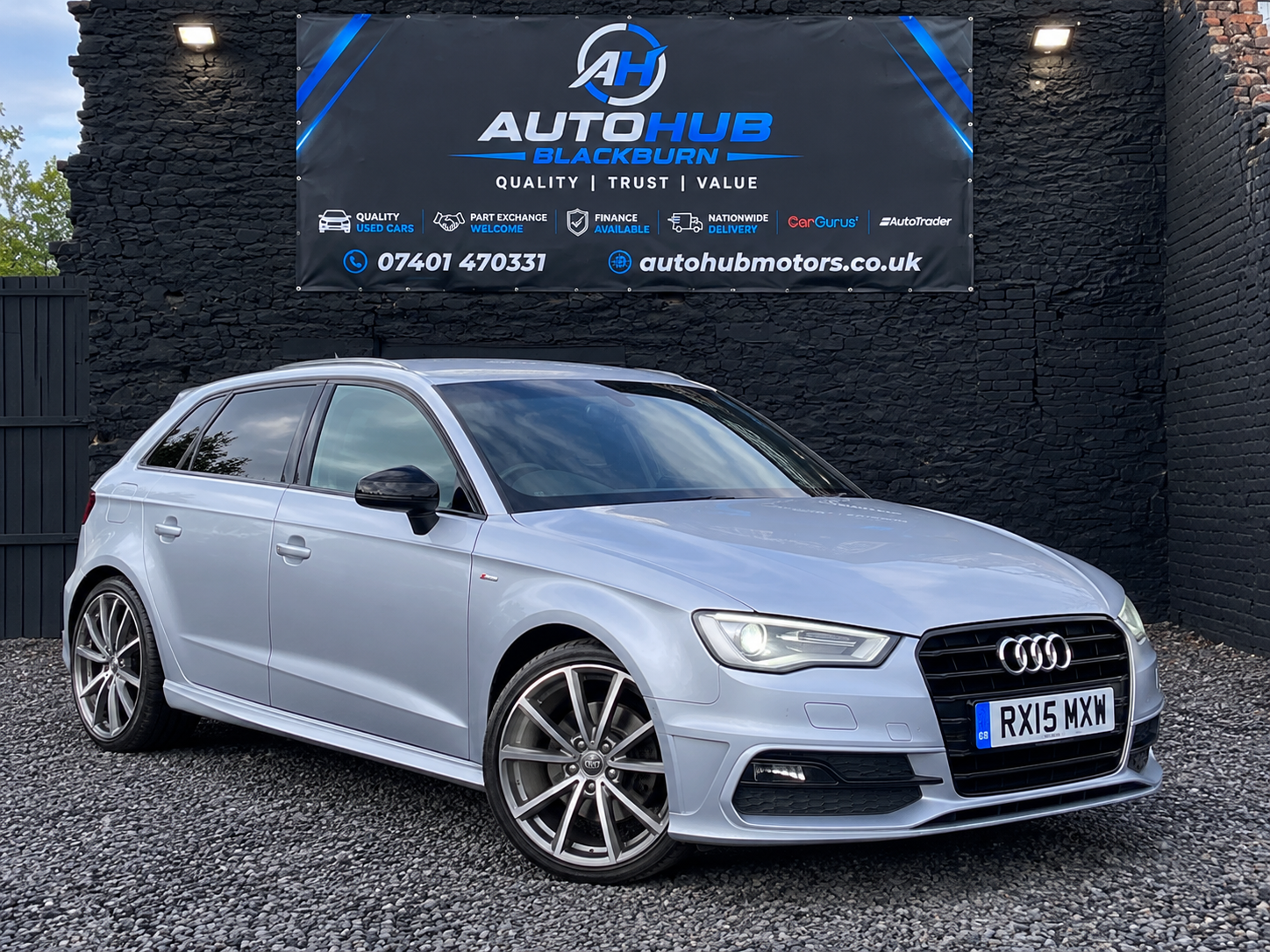 2015 Audi A3 2.0 Tdi Quattro S Line 5dr S Tronic in silver